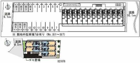 ★手数料０円★福山市木之庄町　月極駐車場（LP）